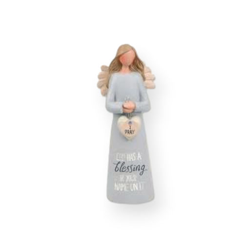 Picture of FEATHER & GRACE FIGURINE GOD HAS A BLESSING WITH YOUR NAME
